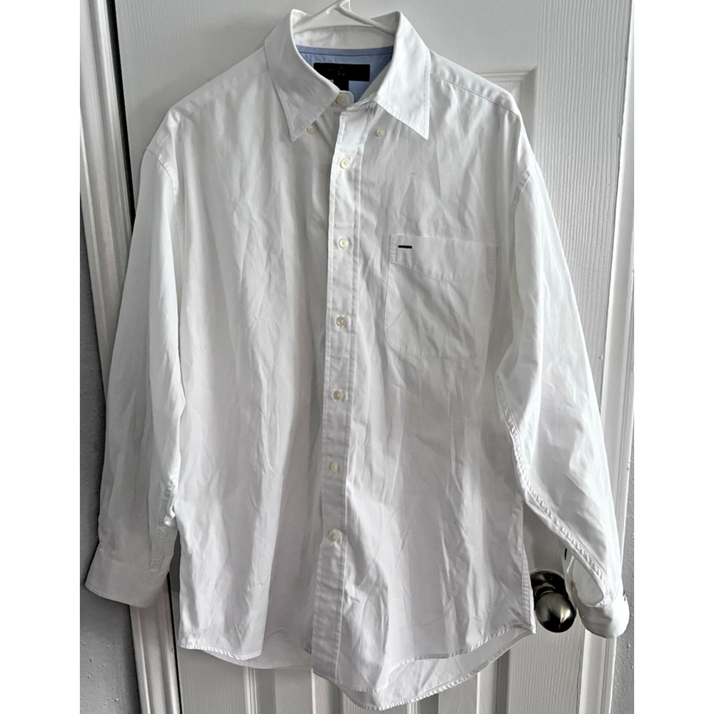 Tommy Hilfiger Men's Long Sleeve White Logo Polo Shirt RN77806 CA20781 Size M